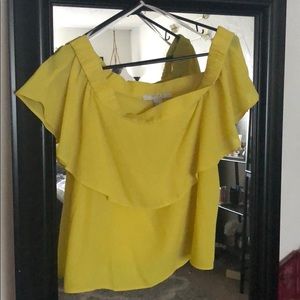 Yellow off the shoulder top